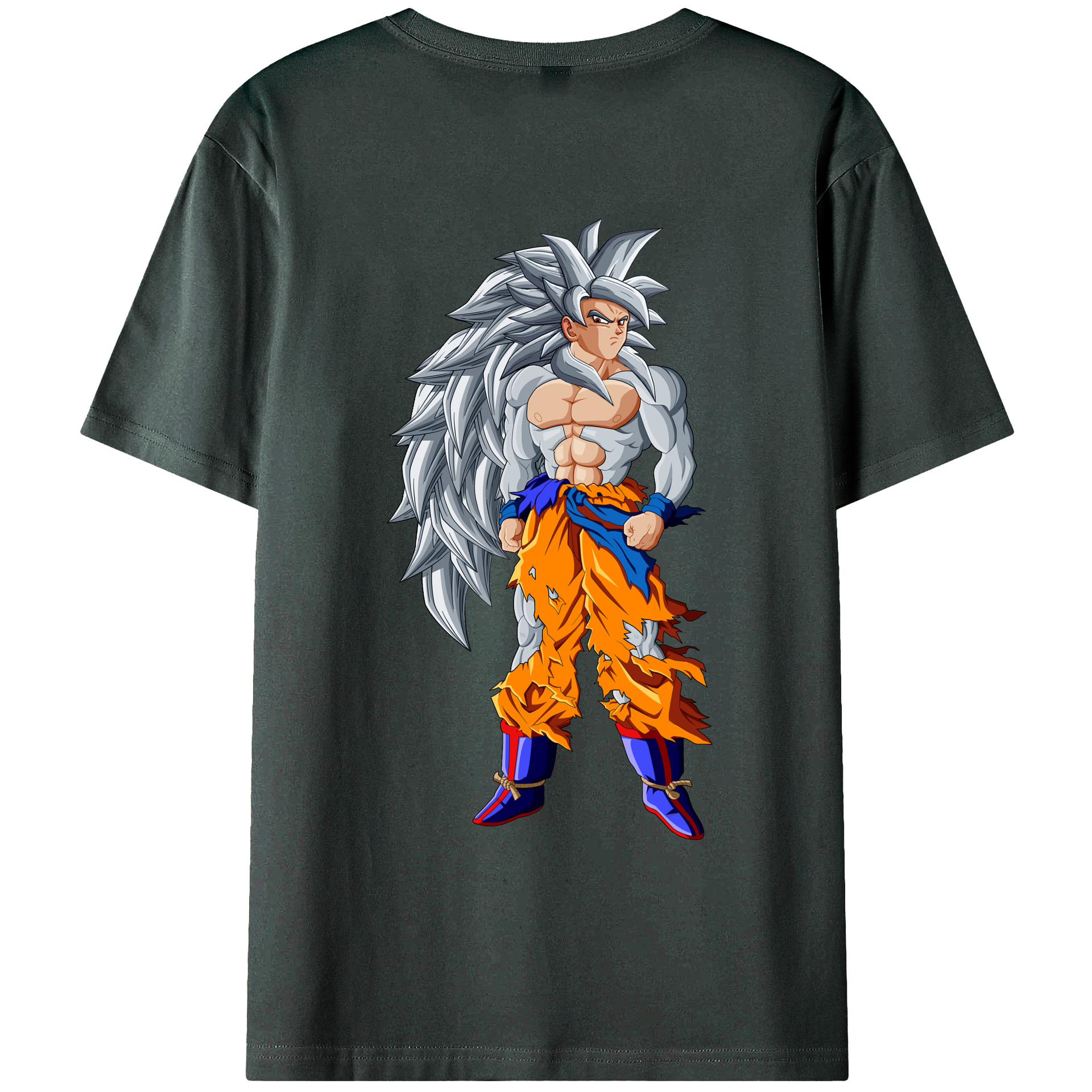 （画像用） ドラゴンボール 孫悟空（そん ごくう）Son Goku カカロット DRAGON BALL Kakarotto 綿100％ メンズ半袖Tシャツ（バックプリント） 通気性